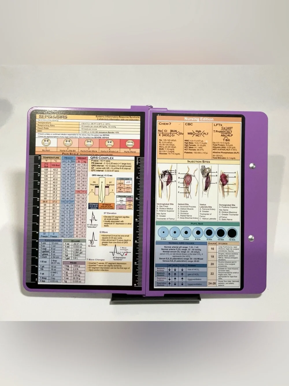 Lilac Clip Board For Nursing And Medical Professionals Metal NEW